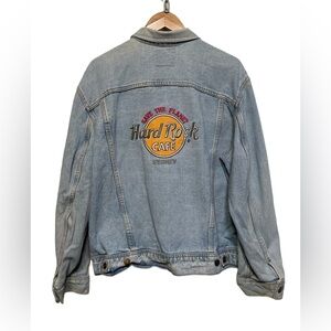 Hard Rock Cafe Save the Planet Sydney Vintage Light Blue Denim Jacket